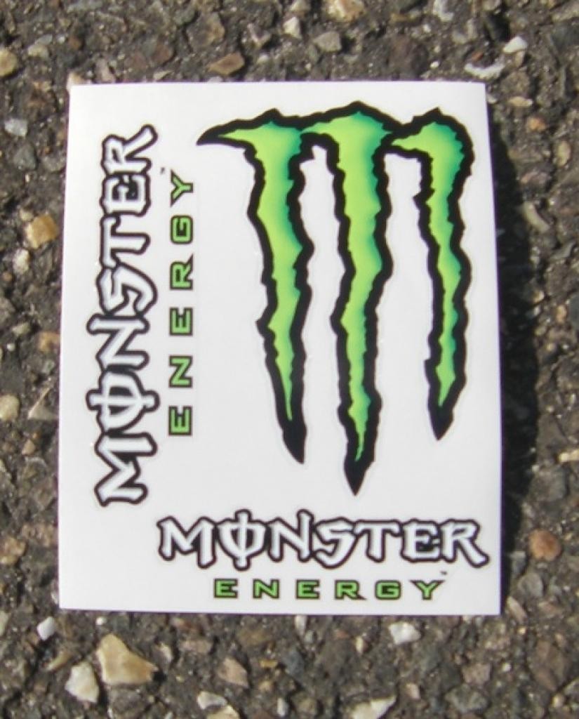 Monster Energy - Sticker/Autocollant Large 20x24cm - MOTOFUN